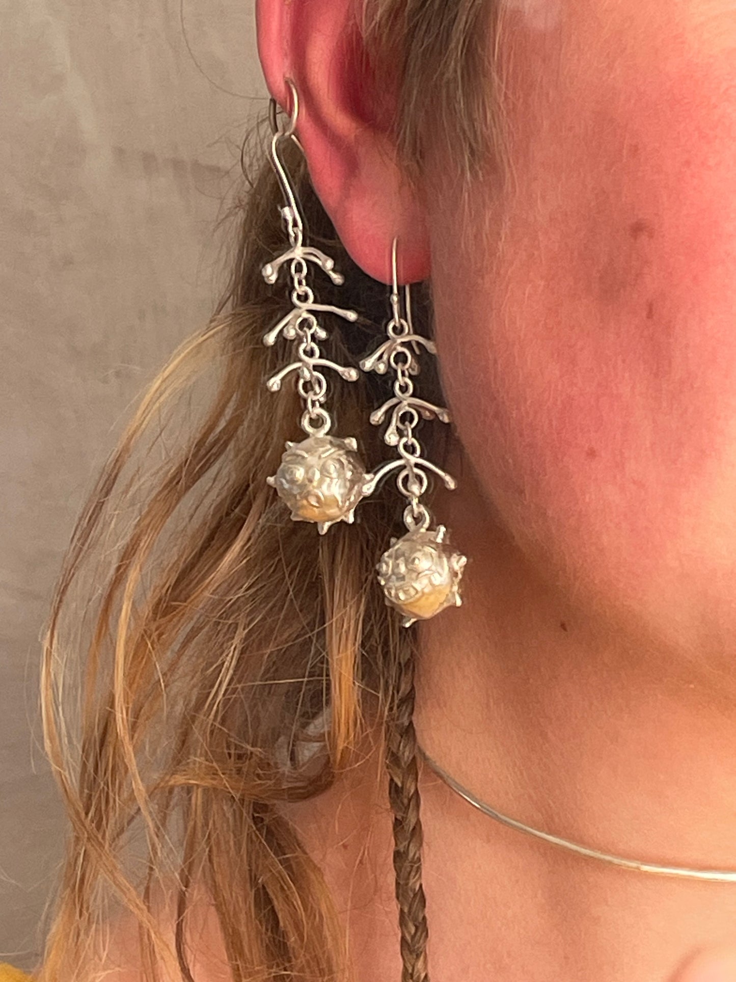goblin bell drop earrings