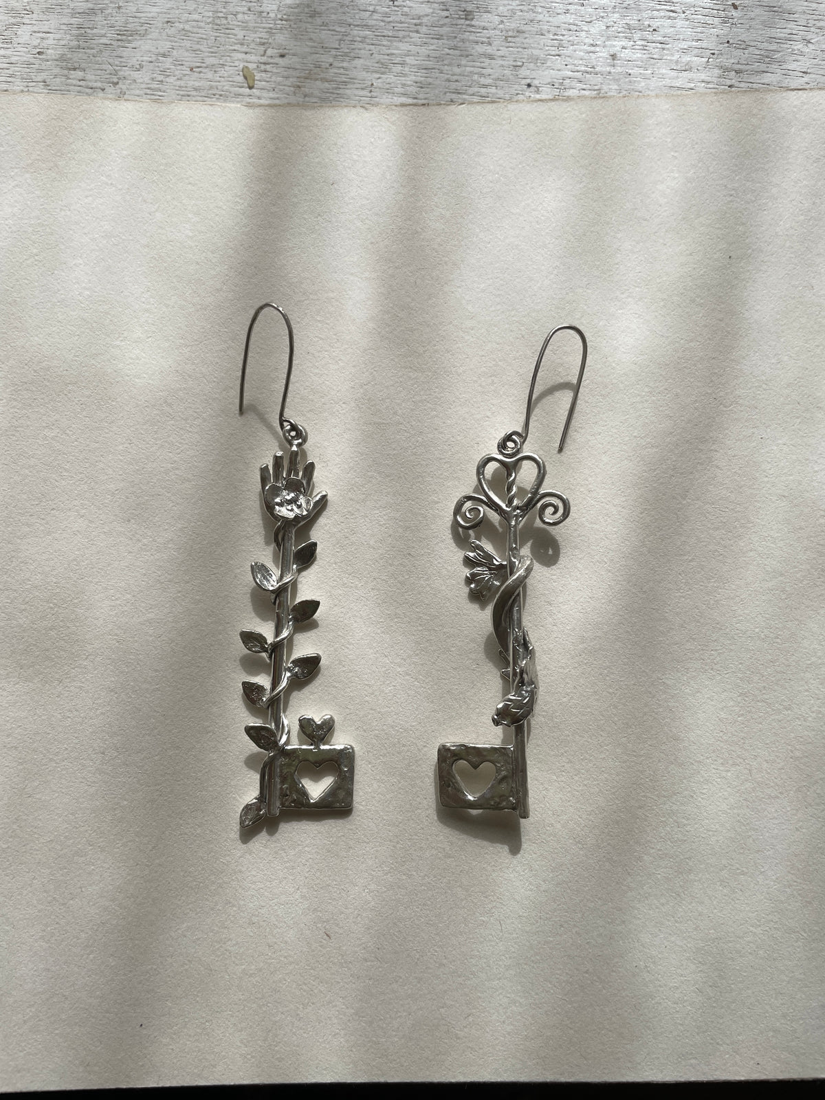 custom key earrings