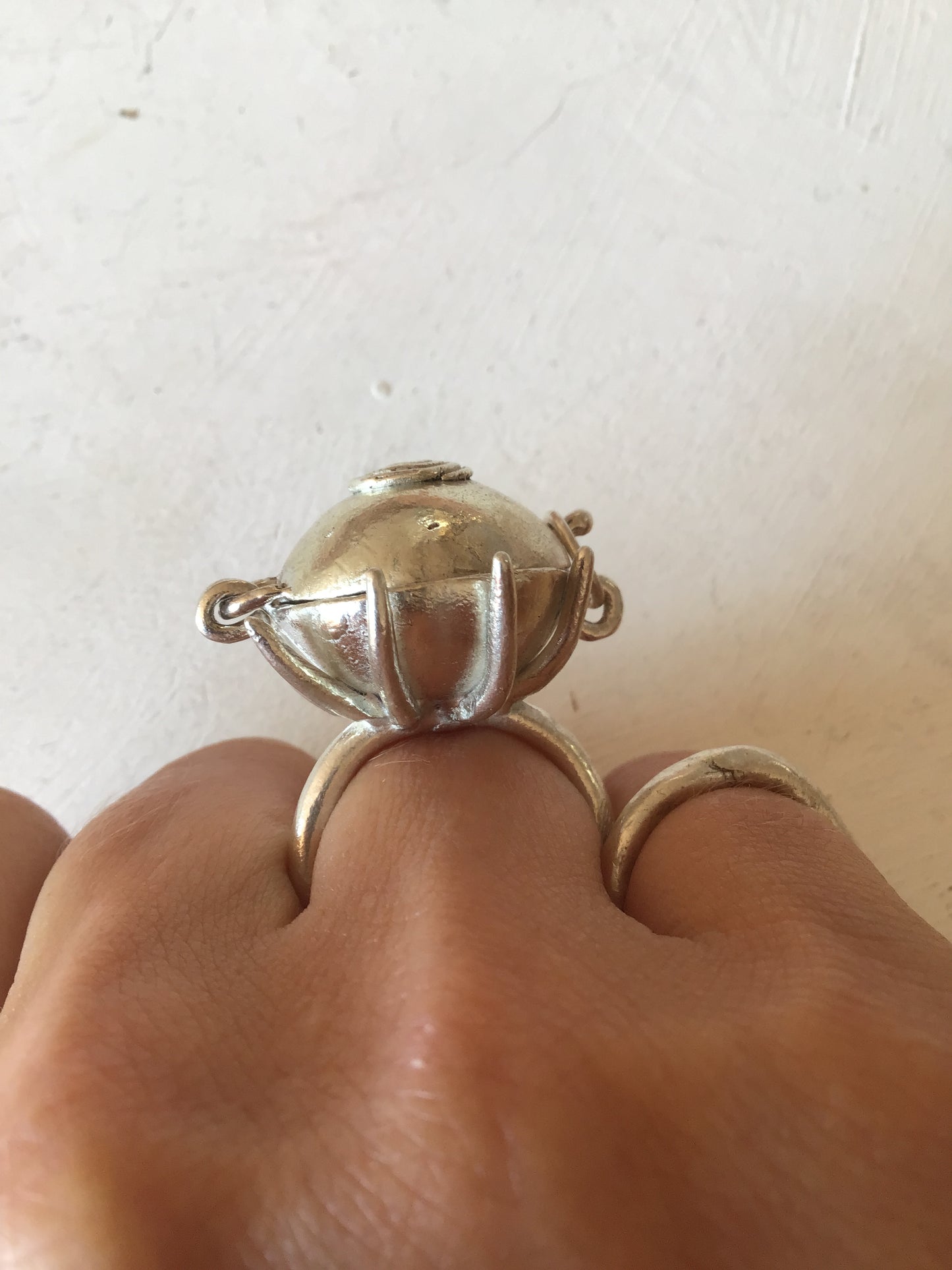 spiral heart medicine ring