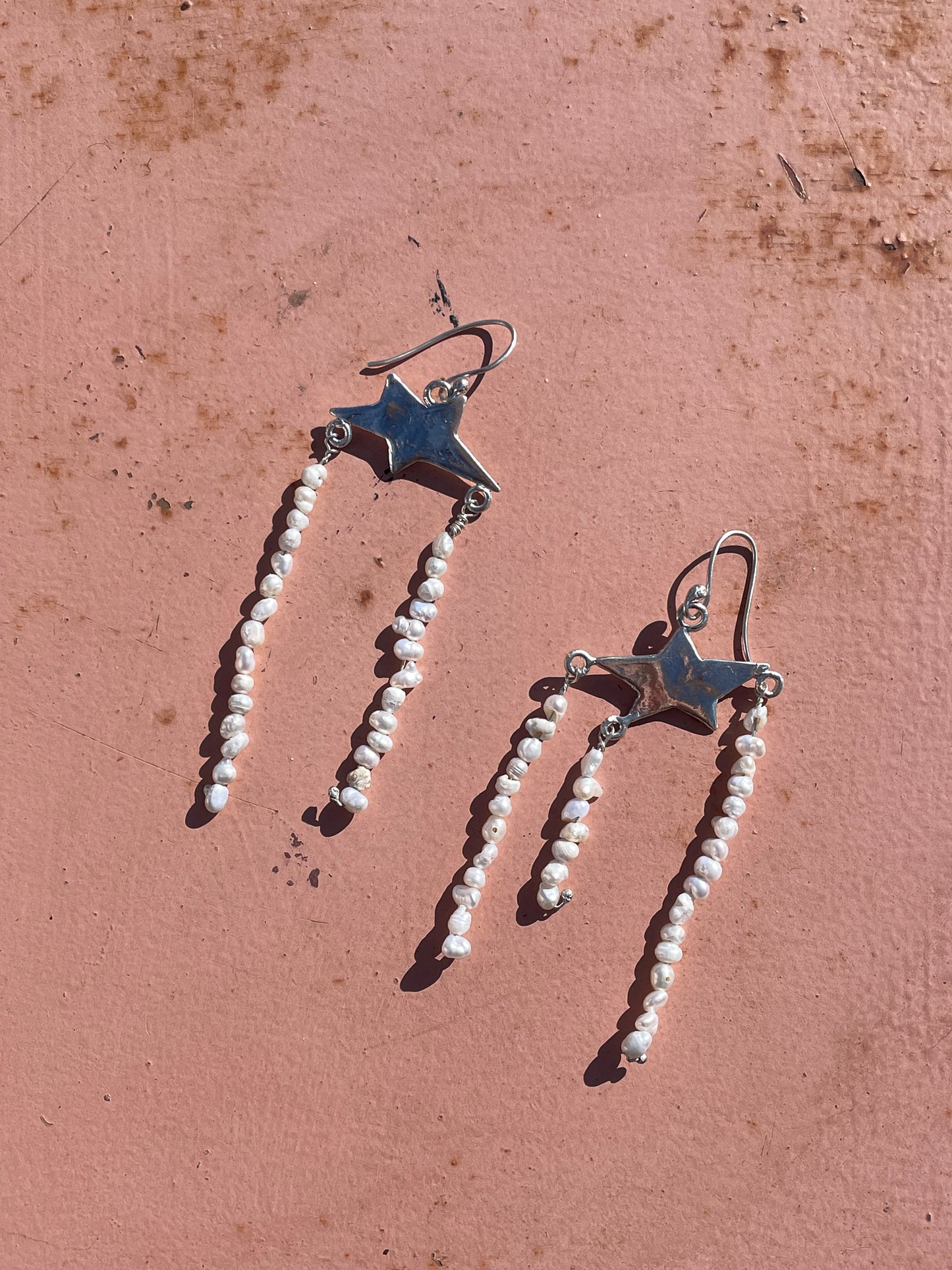 star milk earrings