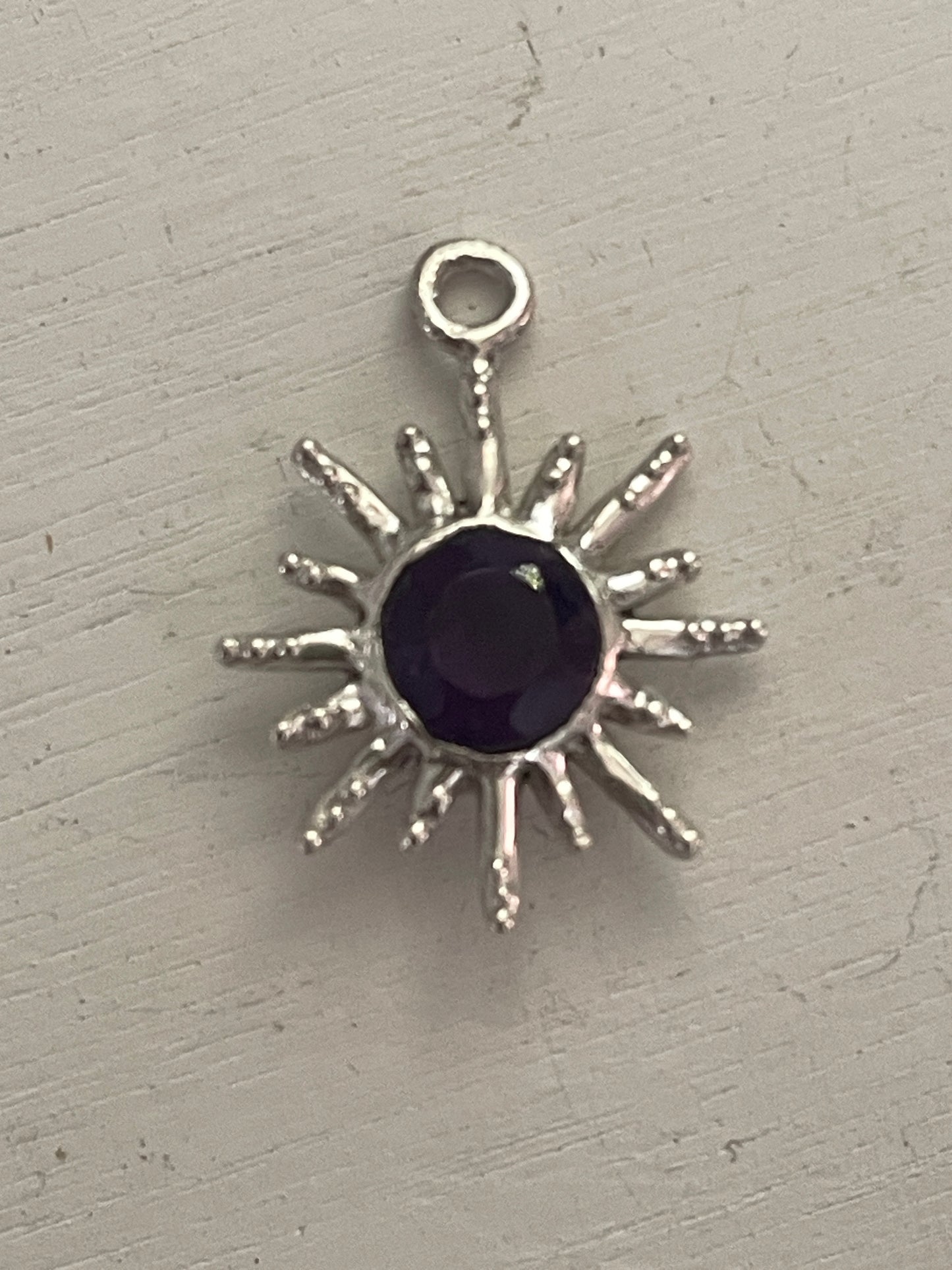 amethyst sun charm