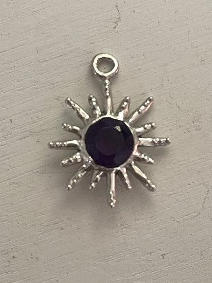 amethyst sun charm