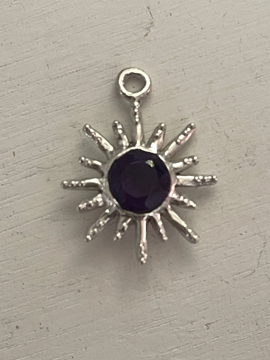 amethyst sun charm