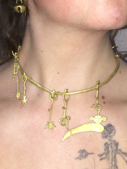 comet and stars necklace