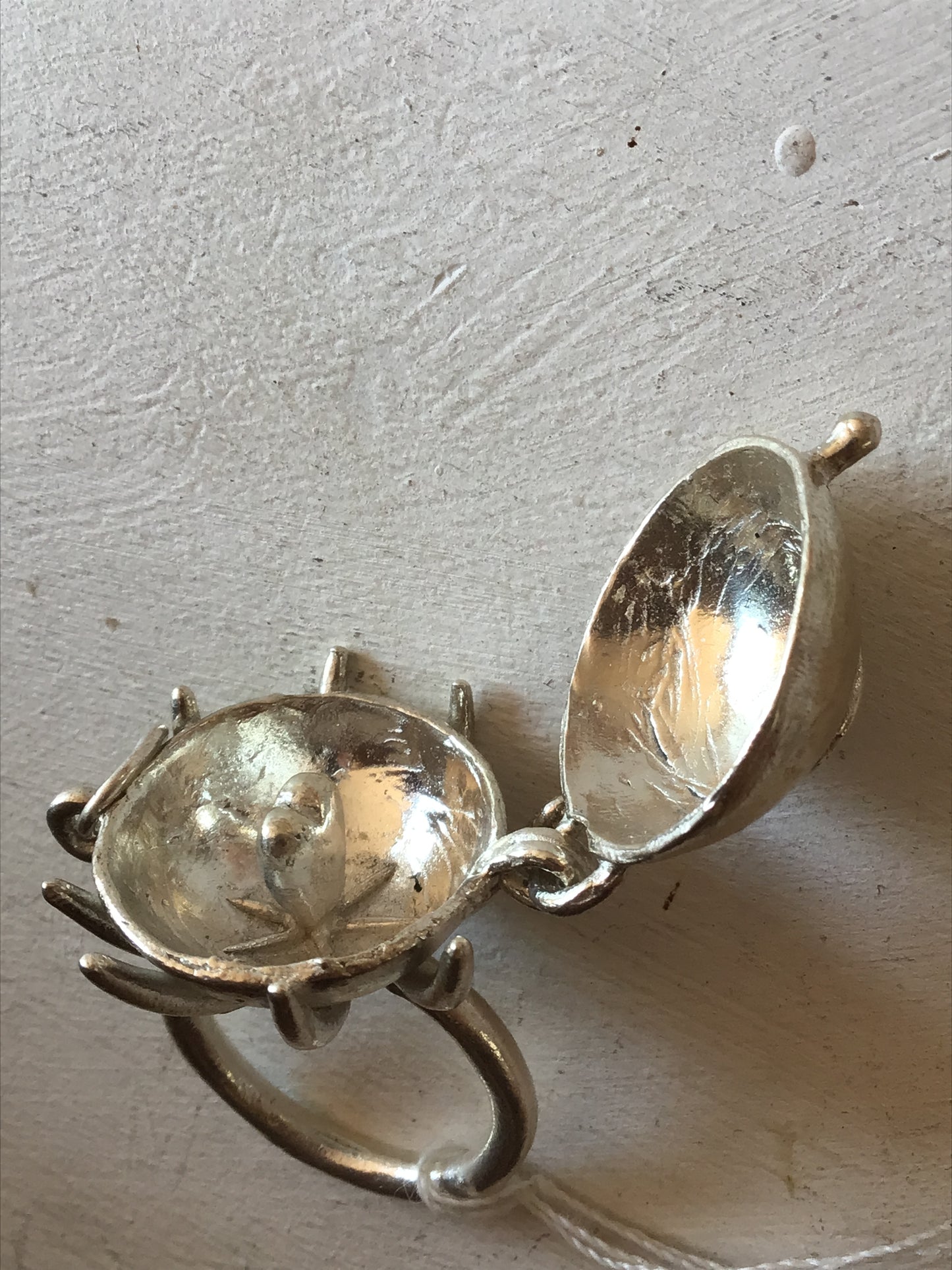 spiral heart medicine ring
