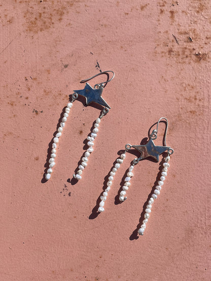 star milk earrings