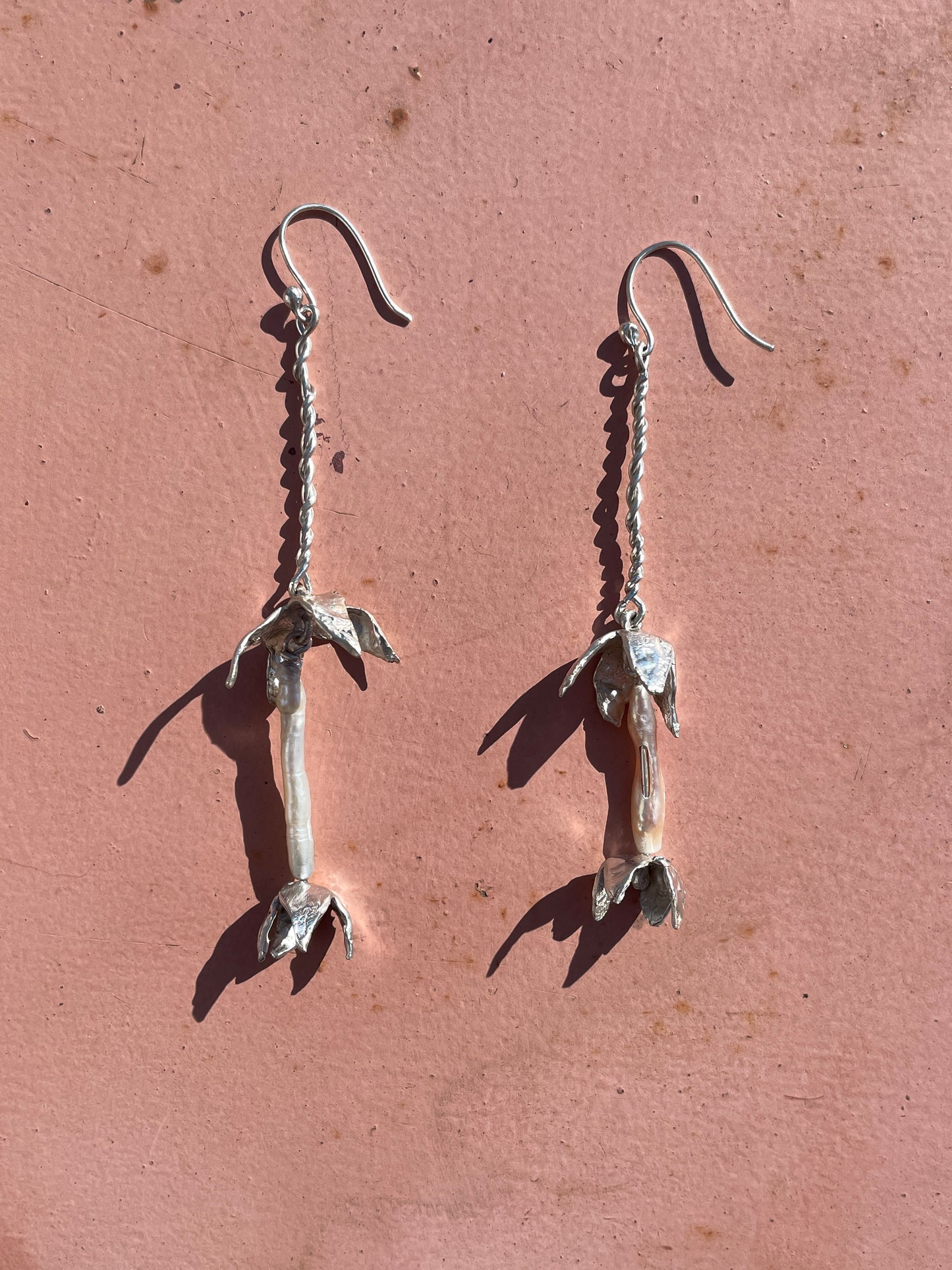 flower flower drop earrings