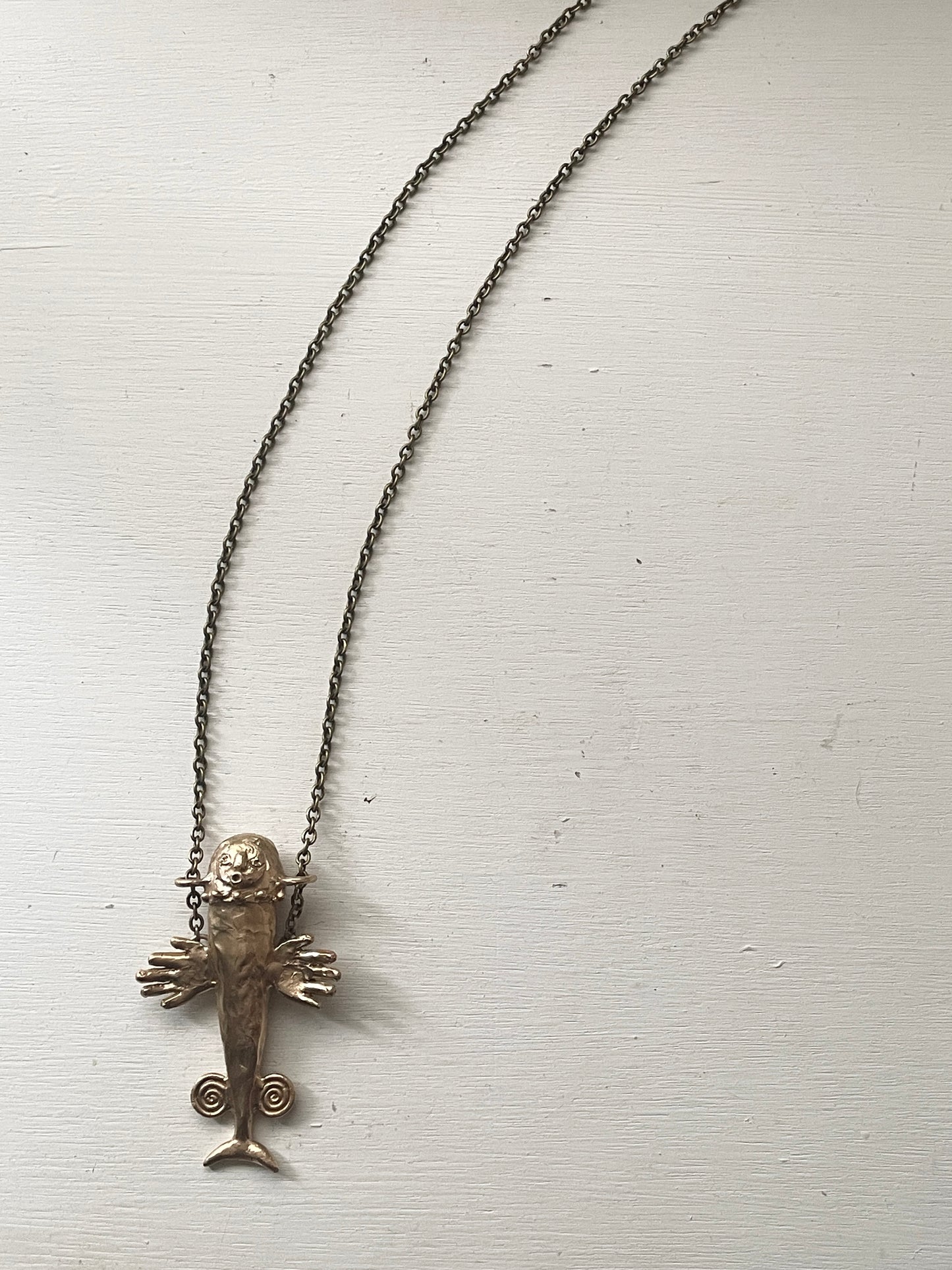 bronze fish keepsake locket