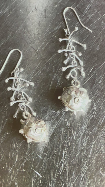 goblin bell drop earrings